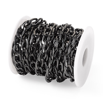 5 кубинские звенья цепей из окисленного алюминия, несварные, с пластиковой катушке