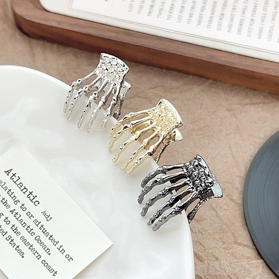 Сплав клипы коготь волос, скелетные руки