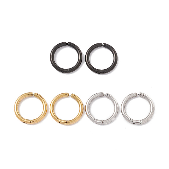 304 Stainless Steel Clip-om Earring, Round