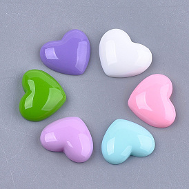 Resin Cabochons, Heart