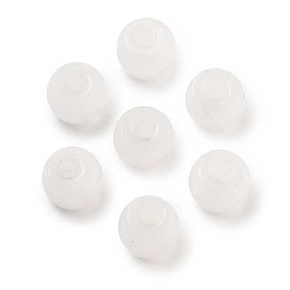 Натуральный белый нефритовые четки, баррель