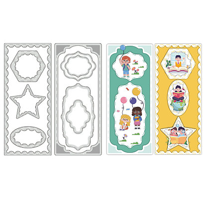 Углеродистая сталь разрезает трафареты, для diy scrapbooking, Фотоальбом, декоративная бумага для тиснения, цвет нержавеющей стали