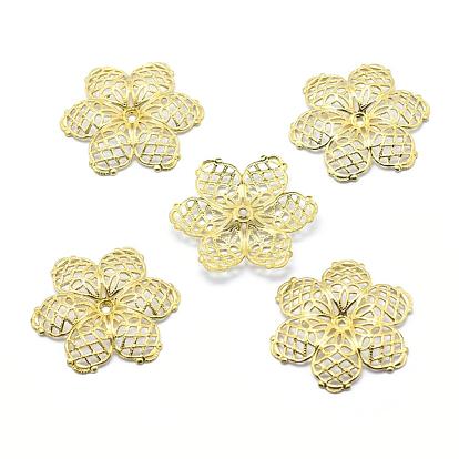 Brass Filigree Joiners, Lead Free & Cadmium Free & Nickel Free, Flower