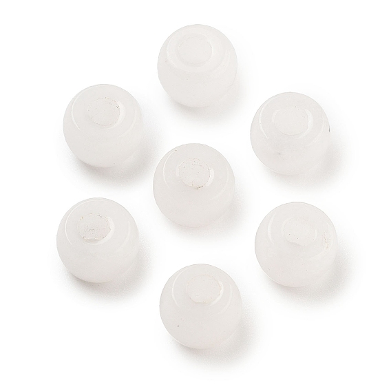 Натуральный белый нефритовые четки, баррель