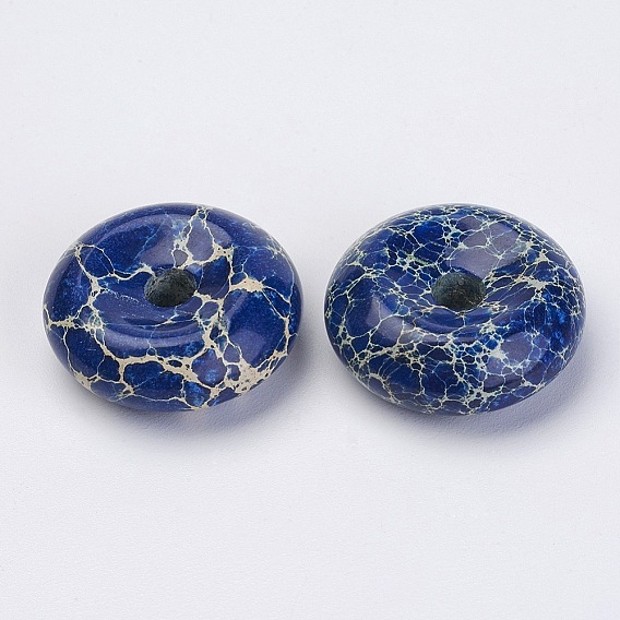 Натуральный регалит / имперская яшма / морские отложения яшмовые подвески, окрашенные, пончик / пи-диск