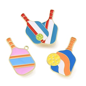 Эмалевые значки с подвесками в виде пиклбола на спортивную тематику, булавки для лацканов из сплава для одежды рюкзака, золотые