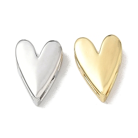 Латунные бусины ко Дню святого Валентина, сердце, без свинца и без кадмия, стойки покрытие, долговечный