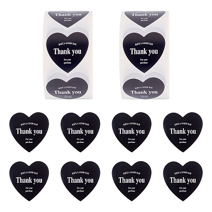 2сердечко-рулон с наклейками-благодарностями, самоклеящиеся бумажные наклейки, для вечеринки декоративные подарки день святого валентина