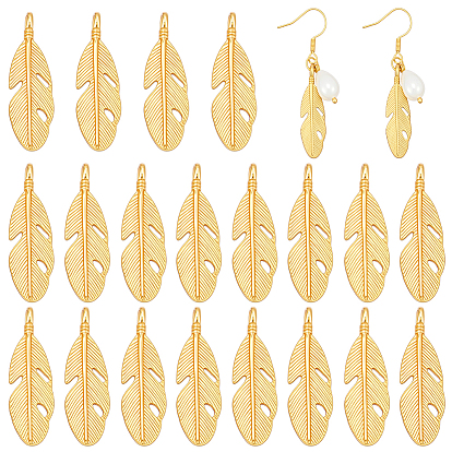 20 подвески из сплава шт., долговечный, с целью перехода в кольце, перо