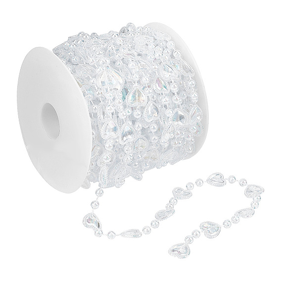 1 Подвесные хрустальные бусины в форме сердца из акрила, цепочка-гирлянда, дверная занавеска, подарок на свадьбу