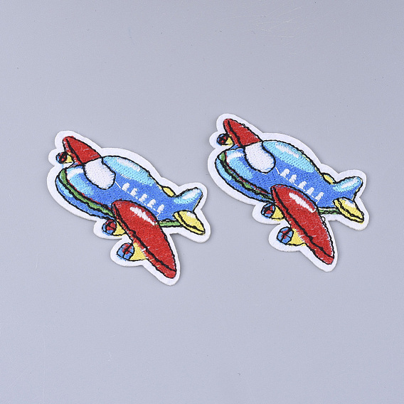 Computerized Embroidery Cloth Iron on/Sew on Patches, Appliques, Costume Accessories, Aircraft