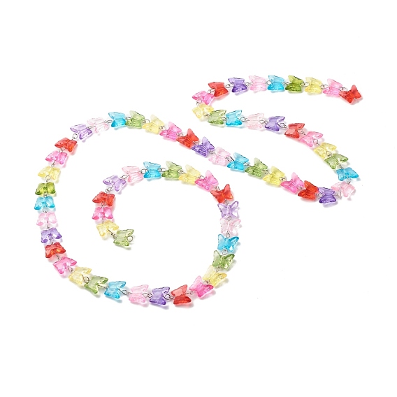 Acrylic Handmade Beaded Chains, Butterfly