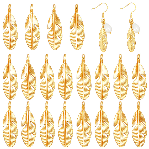 20 подвески из сплава шт., долговечный, с целью перехода в кольце, перо