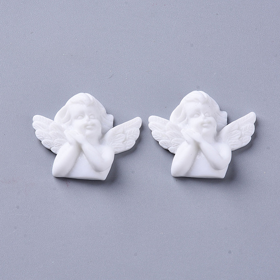 Resin Cabochons, Cupid/Cherub