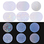 250шт. 5 варианты прозрачной лазерной пленки для бейджа, круглые