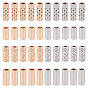 64Pcs 8 Style Zinc Alloy Cord Ends, End Caps, Column