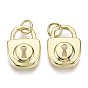 Messing Charme, mit Ringe springen, Nickel frei, sperren