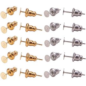 304 Stainless Steel Earring Findings Sets, Ear Nuts/Earring Backs & Stud Earring Findings