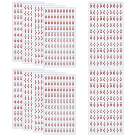 10 листы бумаги наклейки с картинками, наклейки-маркеры на карте