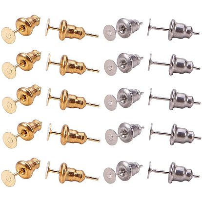 304 Stainless Steel Earring Findings Sets, Ear Nuts/Earring Backs & Stud Earring Findings