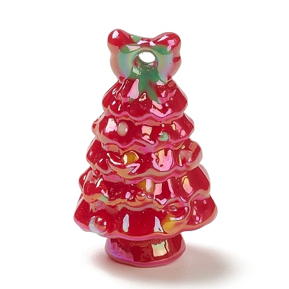 Transparent Acrylic Enamel Pendant, Christmas Tree