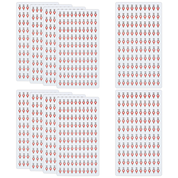 10 листы бумаги наклейки с картинками, наклейки-маркеры на карте