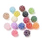 Opaque Acrylic Beads, Berry Besds, Round, with ABS Simulated Pearl, AB Color Plated