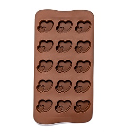 Heart Food Grade Silicone Molds, Fondant Molds, For DIY Cake Decoration, Chocolate, Candy, UV Resin & Epoxy Resin Craft Making