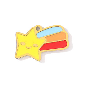 304 из нержавеющей стали шармы эмали, метеор, ионное покрытие (ip), реальный 18 k позолоченный