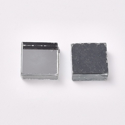 Cabochons en verre, carreaux d'artisanat de frontière de mosaïque de miroir, pour la décoration de la maison ou le bricolage, carrée