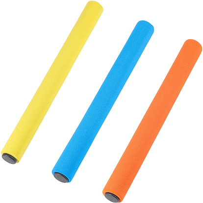 3 шт. 3 цвета 304 нержавеющая сталь с губчатыми эстафетными палочками, гоночное оборудование для бегущей гоночной команды, круглой трубе