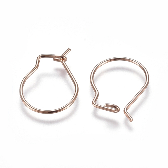 304 Stainless Steel Earring Findings, Kidney Ear Wire