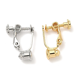 Латунные винты на клипсах-конвертерах, спиральный зажим для ушей, для не проколотых ушей, без никеля , долговечный