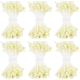 6Bundles Gypsum with Cotton Cord Artificial Flower Core
