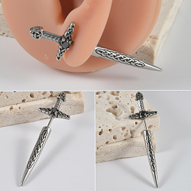 304 серьги-мечи в форме хряща из нержавеющей стали со стразами