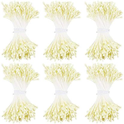 6Bundles Gypsum with Cotton Cord Artificial Flower Core