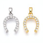 Латунные микро проложить кубического циркония подвески, без кадмия и без свинца, подковы прелести