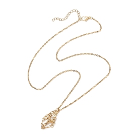 304 изготовление ожерелий-мешочков из нержавеющей стали для самородков драгоценных камней, с карабин-лобстерами 