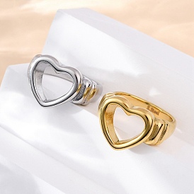 304 палец кольца из нержавеющей стали, ионное покрытие (ip), сердце