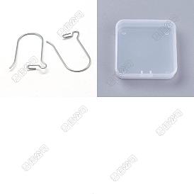 120Pcs 316 Surgical Stainless Steel Hook Earring Findings, Kidney Ear Wire