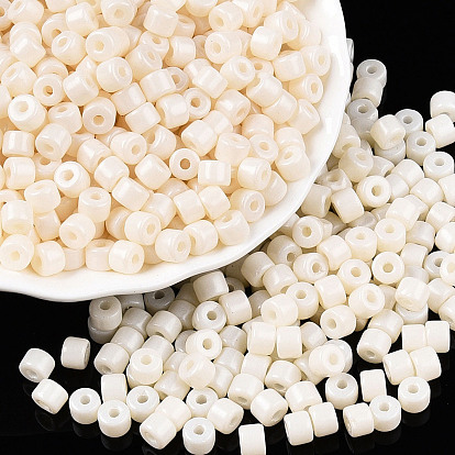 Непрозрачная краска для выпечки стеклянный бисер, круглое отверстие, цилиндр