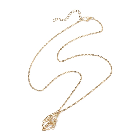 304 изготовление ожерелий-мешочков из нержавеющей стали для самородков драгоценных камней, с карабин-лобстерами 