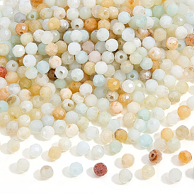 2 нити натуральный цветок амазонит бусины нити, граненые, круглые