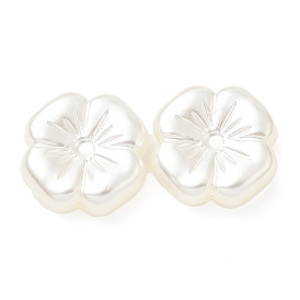 ABS Plastic Imitation Pearl Beads, Flower