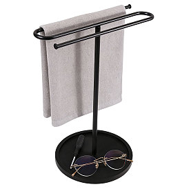 Iron Towel Holder Stand, S-Shape Towel Rack for Bathroom Countertop