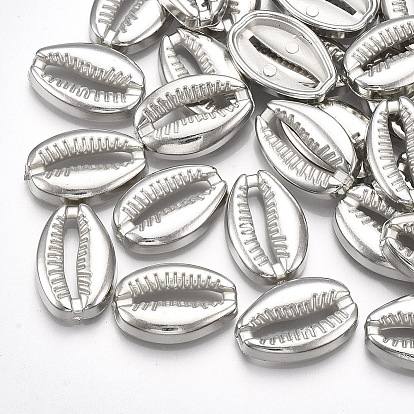 CCB пластиковые шарики, без отверстия , форма раковины каури