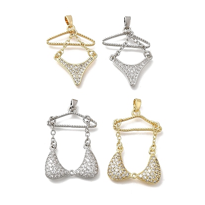 Латунные микро проложить кубического циркония прелести, бикини