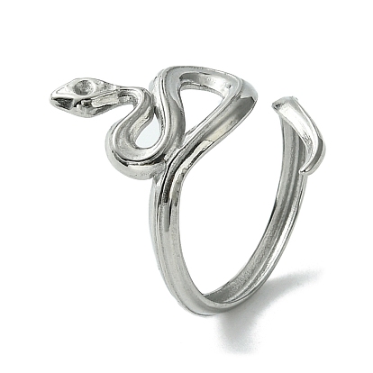 304 brazalete abierto de acero inoxidable, serpiente