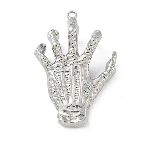 304 Настройки горный хрусталь из нержавеющей стали кулон, рука