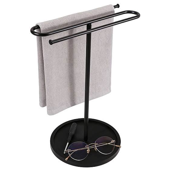 Soporte para toallas de plancha, Toallero en forma de S para encimera de baño